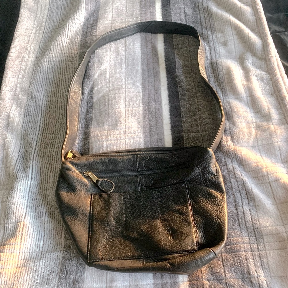 Frye Black Leather Handbag